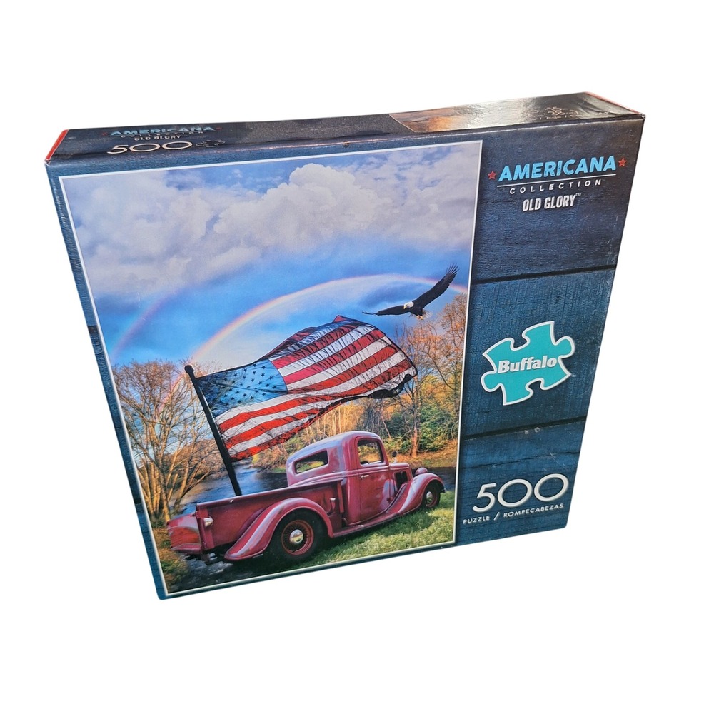 Buffalo Games Americana Collection‎ Old Glory 500 Piece Jigsaw Puzzle Sealed New